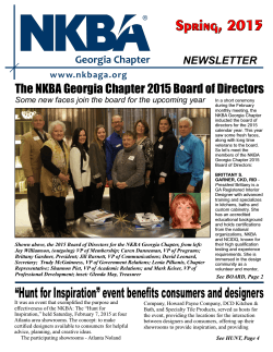 NKBA Newsletter Spring 2015.cdr