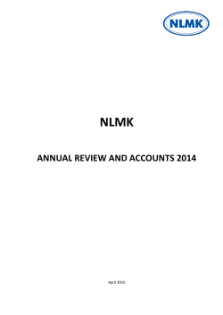 ANNUAL REVIEW AND ACCOUNTS 2014