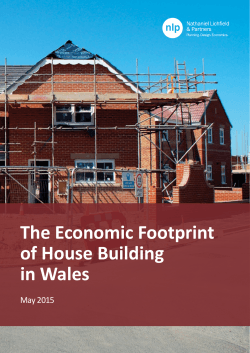 The Economic Footprint of House Building in Wales