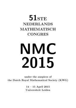 Nederlands Mathematisch Congres