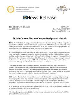 News Release - Historic Preservation Division