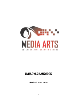 Faculty Handbook - Media Arts Collaborative Charter School