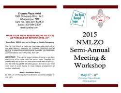 2015 NMLZO Semi-Annual Meeting Booklet