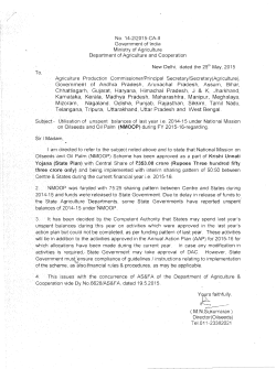 No. 14-2/2015-CA-11 Government of India Ministry of
