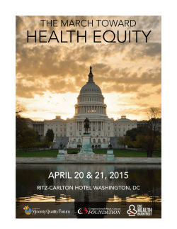 the 2015 Summit Brochure - Annual Health Braintrust Summit