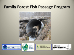 Family Forest Fish Passage Program