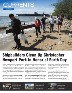 Shipbuilders Clean Up Christopher Newport Park in Honor of Earth