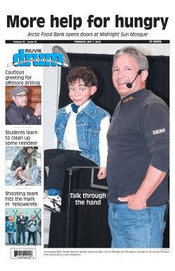 Talk through the hand - Northern News Services