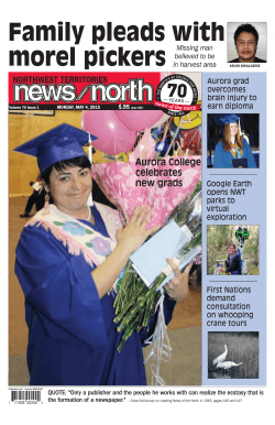 May 4, 2015 - Northern News Services
