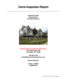 to view a sample report - Northern New York Home Inspections