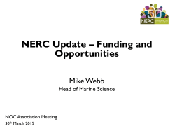 NERC Update - National Oceanography Centre