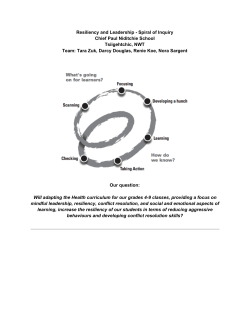 Resiliency and Leadership - Spiral of Inquiry Chief Paul Niditchie