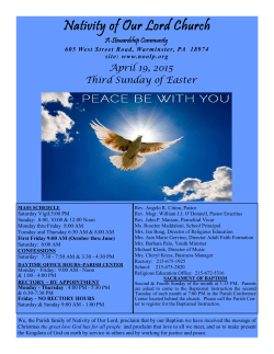 Week of April 19, 2015