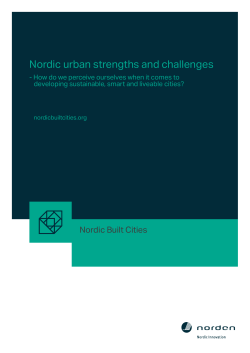 Nordic urban strengths and challenges
