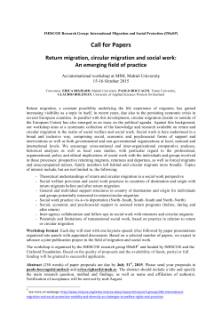 Call for Papers - Nordic Migration Research