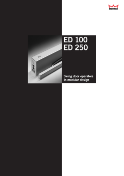 ED 100 ED 250 - Nordic Security