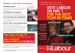 vote labour on may 7 for the best team in town