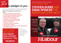 Read Stephen and David`s election address here