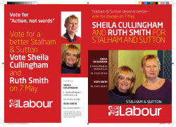 SHEILA CULLINGHAM ANDRUTH SMITH FOR STALHAM AND