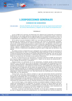 Decreto 24/2015, de 23 de abril - BoletÃ­n Oficial de Cantabria