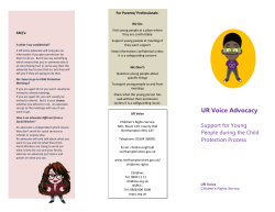 Leaflet for young people - Child Protection Conference