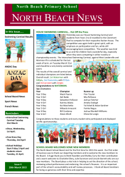 Newsletter #4 - North Beach Primary School