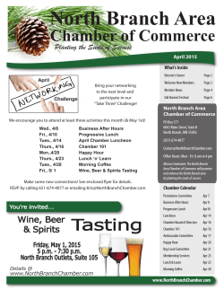 April 2015 - North Branch Area Chamber of Commerce