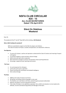 NSFA CLUB CIRCULAR #20