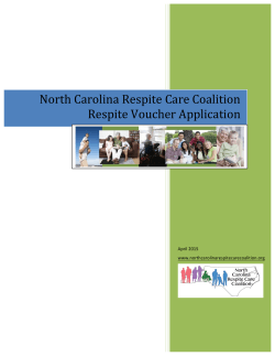 Read Guidelines - North Carolina Respite Care Coalition