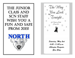 the junior class and scn staff wish you a fun and safe prom 2015!