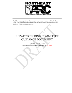 NEPARC Guidance Document - Northeast Partners in Amphibian