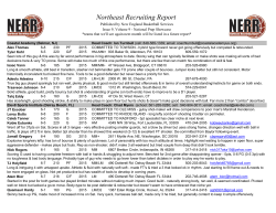 Northeast Recruiting Report