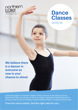 Dance Classes - Northern Ballet