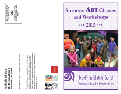 Summer 2015 Class Brochure