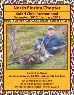 PDF Newsletter - North Florida Safari Club