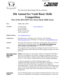 8th Annual Ice Vault Basic Skills - North Jersey Figure Skating Club
