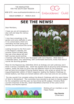 SEE The newsletter March 2015 - NEW!
