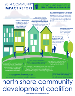 Impact Report_2_2015 - North Shore Community Development
