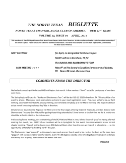 newsletter - North Texas Buick Club