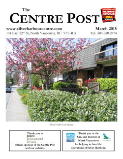 centre post - North Vancouver Recreation and Culture Commission