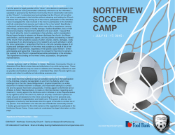 NORTHVIEW SOCCER CAMP - Northview Community Church