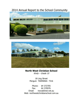 the Annual Report - North West Christian School