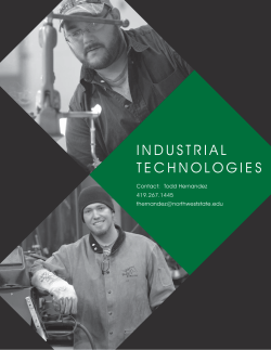 Industrial Technologies Division - Northwest State Community College