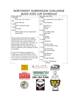 northwest submission challenge budo kids cup schedule