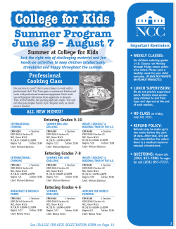Summer 2015 - Norwalk Community College