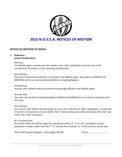 2015 N.O.S.S.A. NOTICES OF MOTION