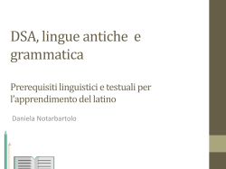 Allende latino 2015.3 - Insegnare la Grammatica