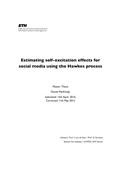 Estimating self-excitation effects for social media using the Hawkes