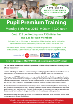Pupil Premium Training