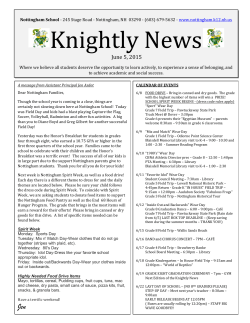 Knightly News - Nottingham School